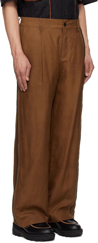 Housut Feng Chen Wang Feng Chen Wang Silk Trousers Ruskea | FENG19TR16, 1