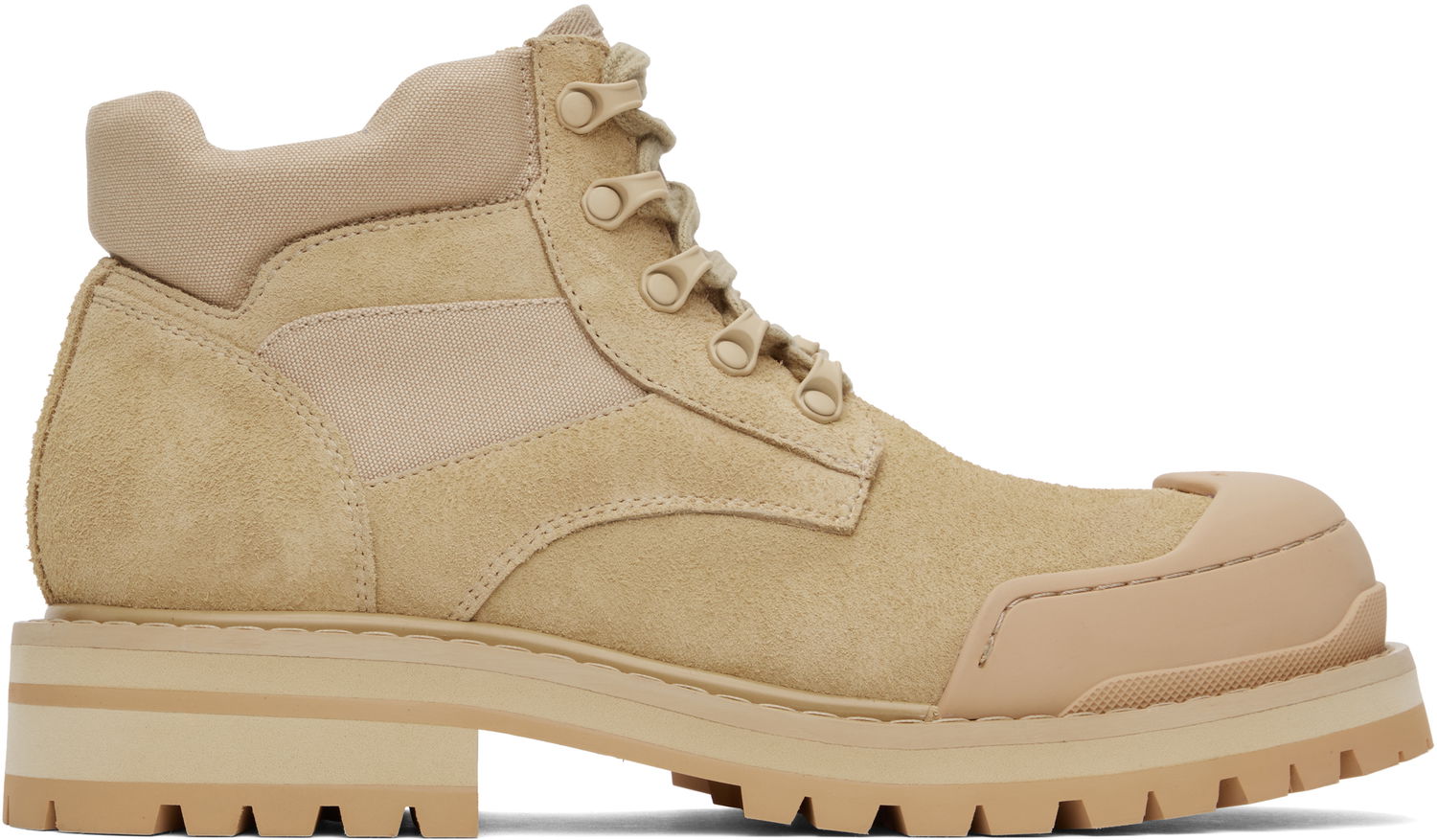 Tennarit ja kengät Marni Suede Patchy Combat Boots Beige | TCMR006304 PR211, 0