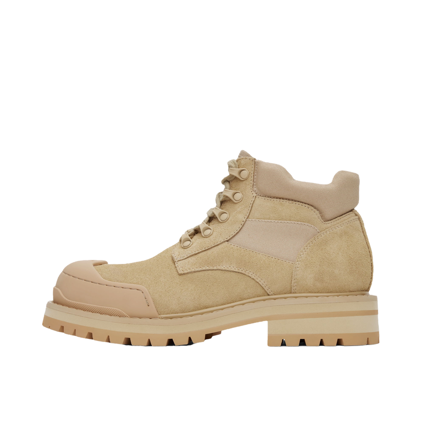 Tennarit ja kengät Marni Suede Patchy Combat Boots Beige | TCMR006304 PR211