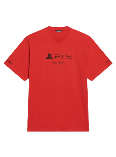 T-paita Balenciaga PlayStation x Boxy T-shirt Punainen | 651795TKVF36552