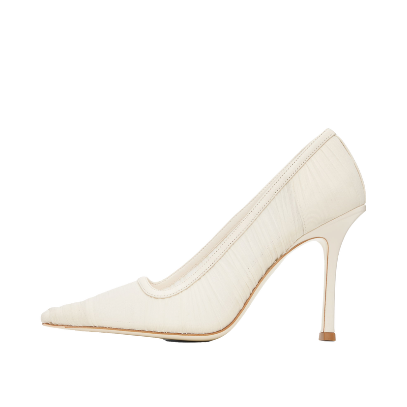 Tennarit ja kengät Jimmy Choo Jimmy Choo Lotta 100 Mesh Pumps Valkoinen | LOTTA 100