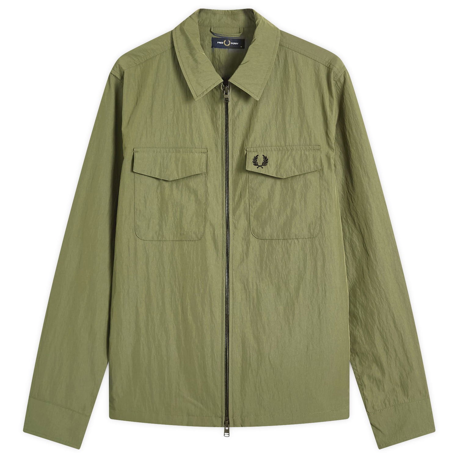 Paita Fred Perry Fred Perry Zip Through Overshirt Vihreä | M5684-X21, 0