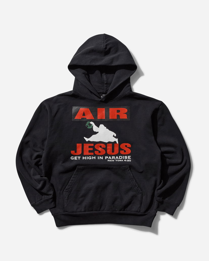 Huppari PARADIS3 Air Jesus Hoodie Musta | PAAIRJESUSHOOD 1