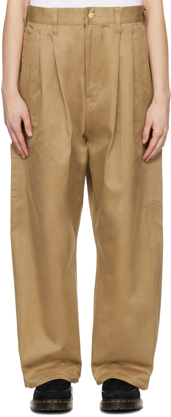 Cargo housut Junya Watanabe Workwear Cotton Canvas Utility Pants Beige | WM-P023-051
