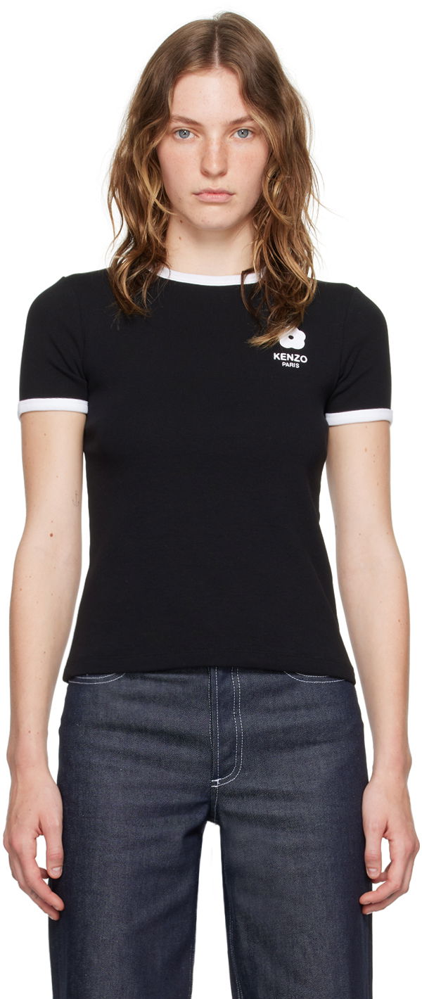 T-paita KENZO Black Paris Boke Flower 2.0 T-Shirt Musta | FE62TS1294SR, 0