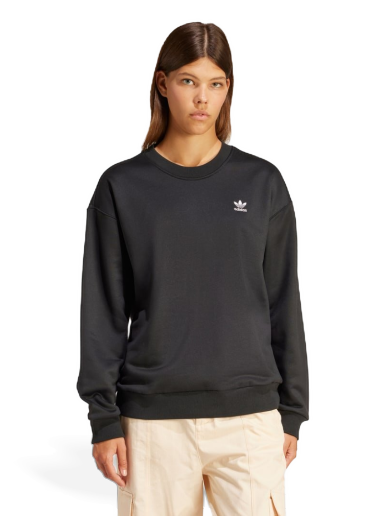 Villapaita adidas Originals Trefoil Loose Crewneck Musta | IU2410