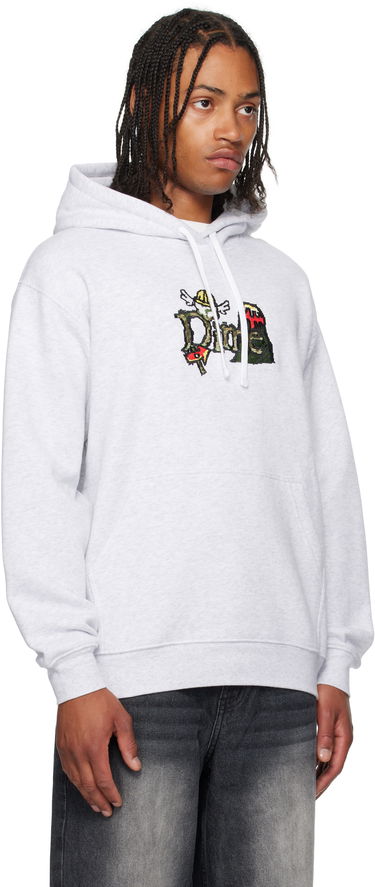 Huppari Dime Dime Classic Fuzzy Hoodie Harmaa | DIMESU2545ASH, 1