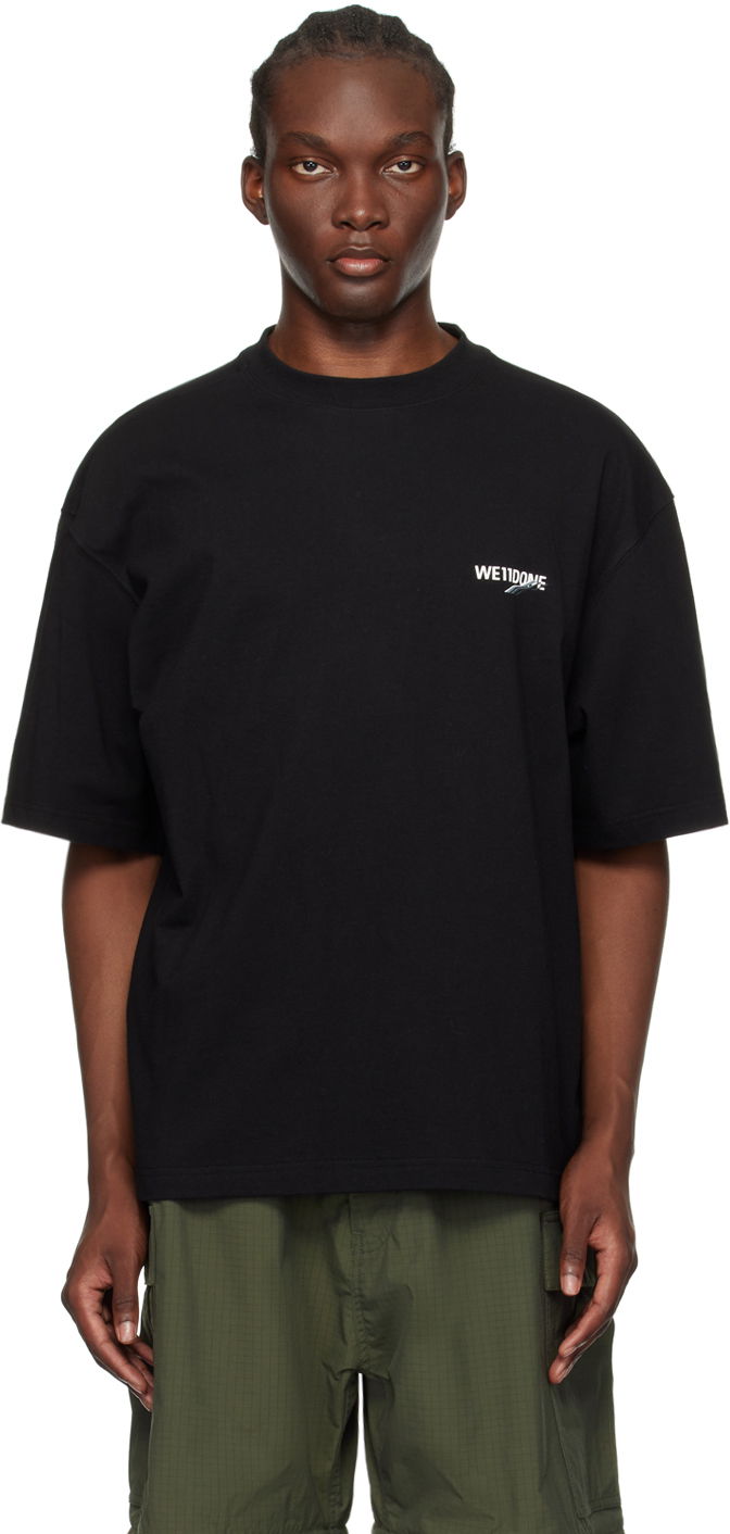 T-paita We11done Wave T-Shirt Musta | WD-TT1-23-992-U-BK