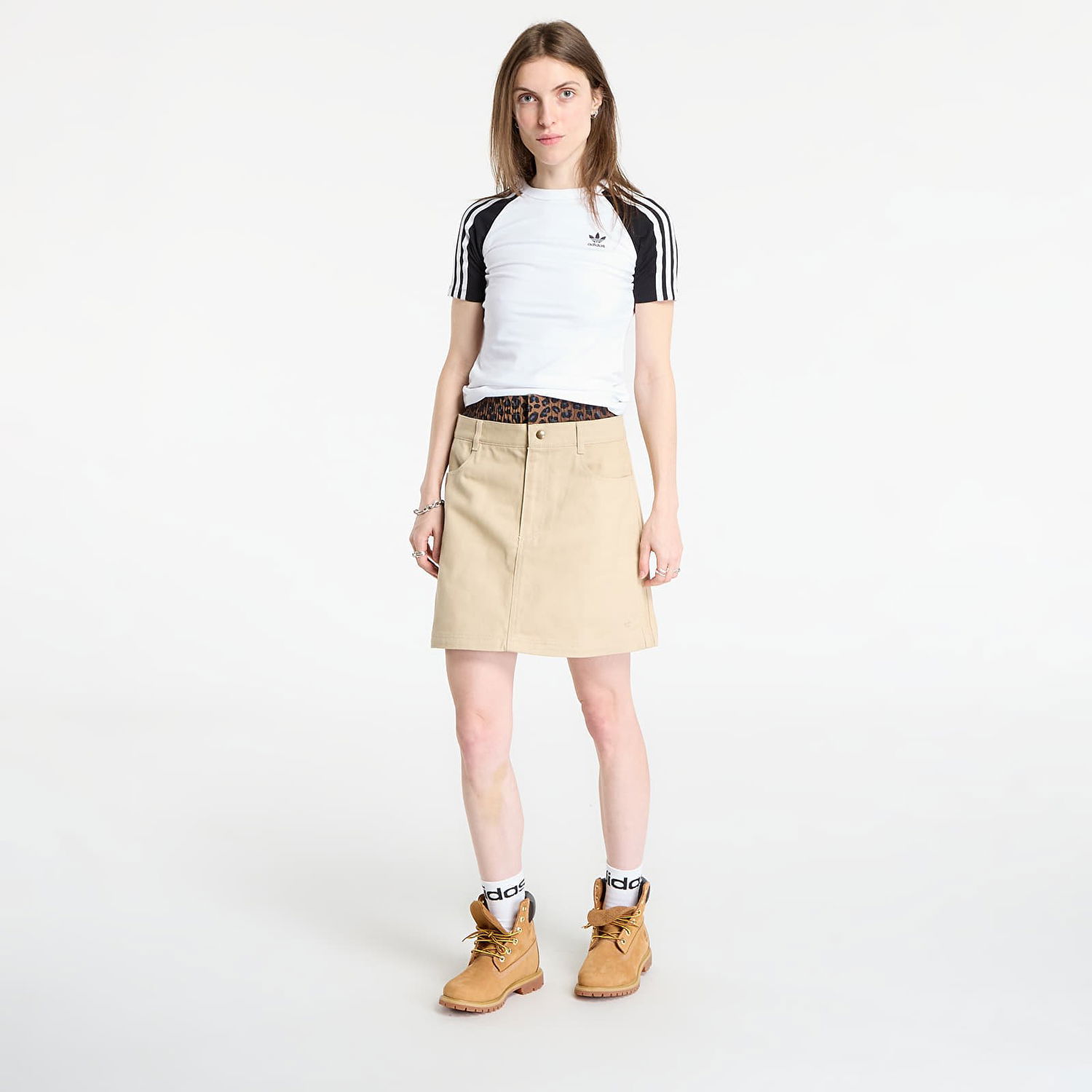 Hame adidas Performance Firebird Utility Mini Skirt Beige | JX8761, 1