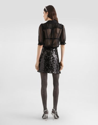 Hame Dolce & Gabbana Dolce & Gabbana Sequined Skirt Collection Musta | F4DADTHLMZMN0000, 2