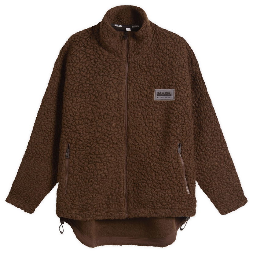 Takki Napapijri Martine Rose Logo Fleece Jacket Ruskea | NP0A4IG7-WT1