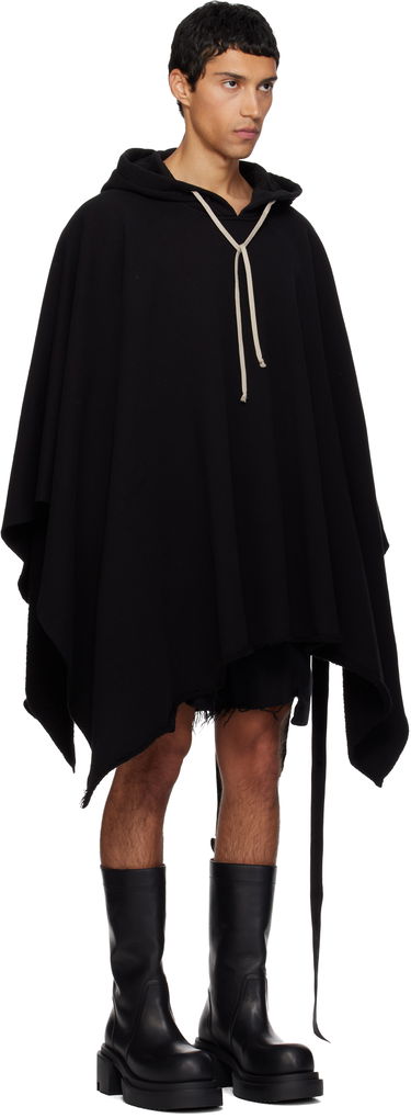 Huppari Rick Owens DRKSHDW Poncho Hoodie Musta | DU02E7275 FSL, 1