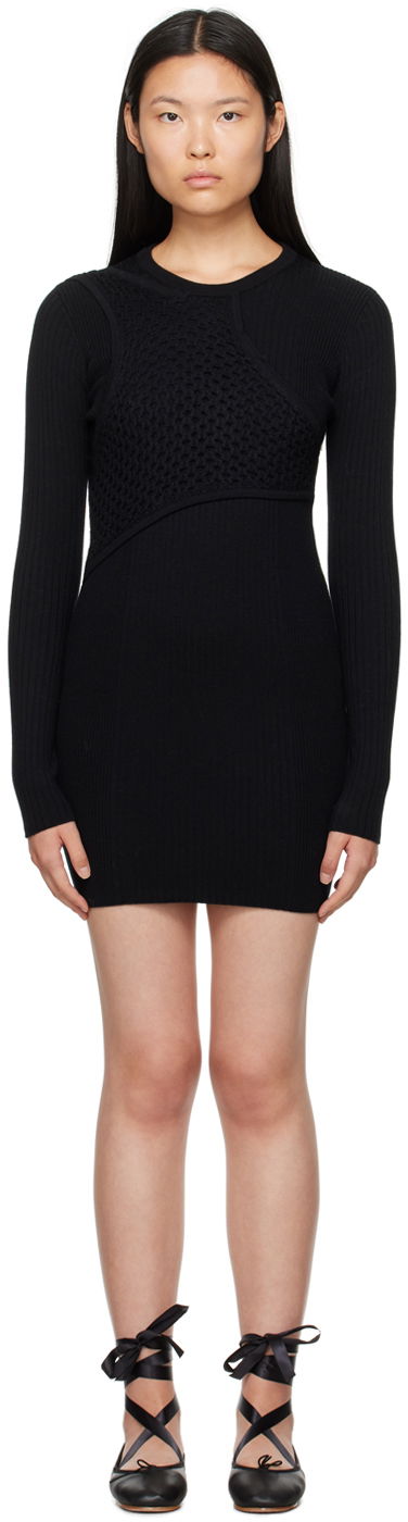 Mekko Feng Chen Wang Feng Chen Wang Layered Mini Dress Musta | FWF16KT12B