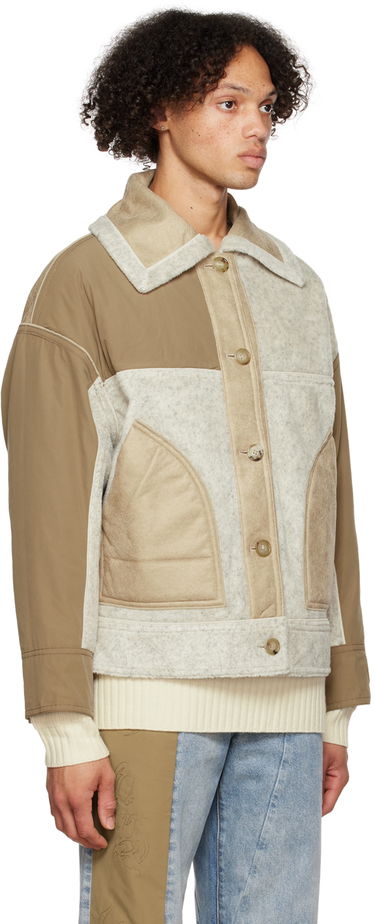 Takki Feng Chen Wang Feng Chen Wang Reversible Faux-Shearling Jacket Beige | FUF14JK17, 3