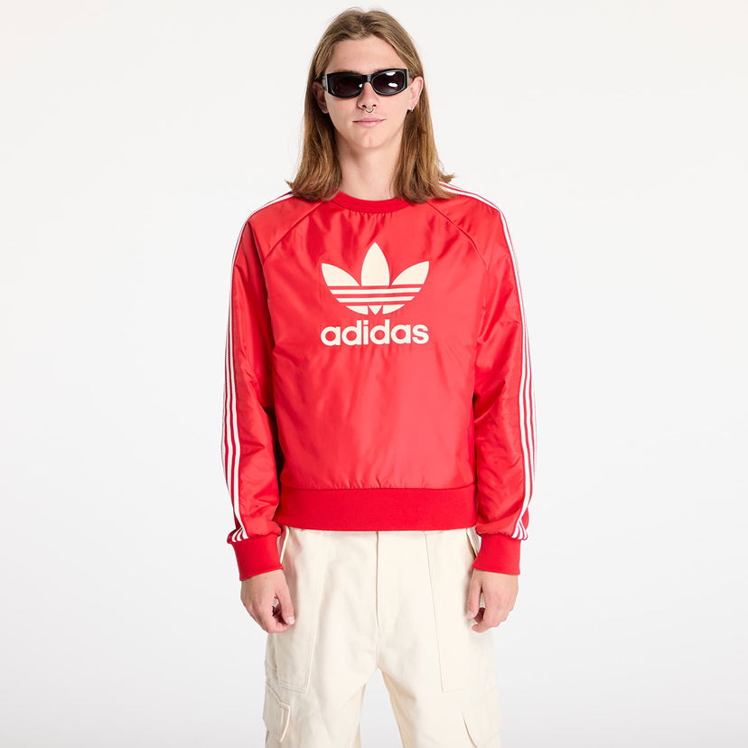Huppari adidas Originals Wales Bonner x Nylon Sweatshirt Better Scarlet Punainen | JE5994