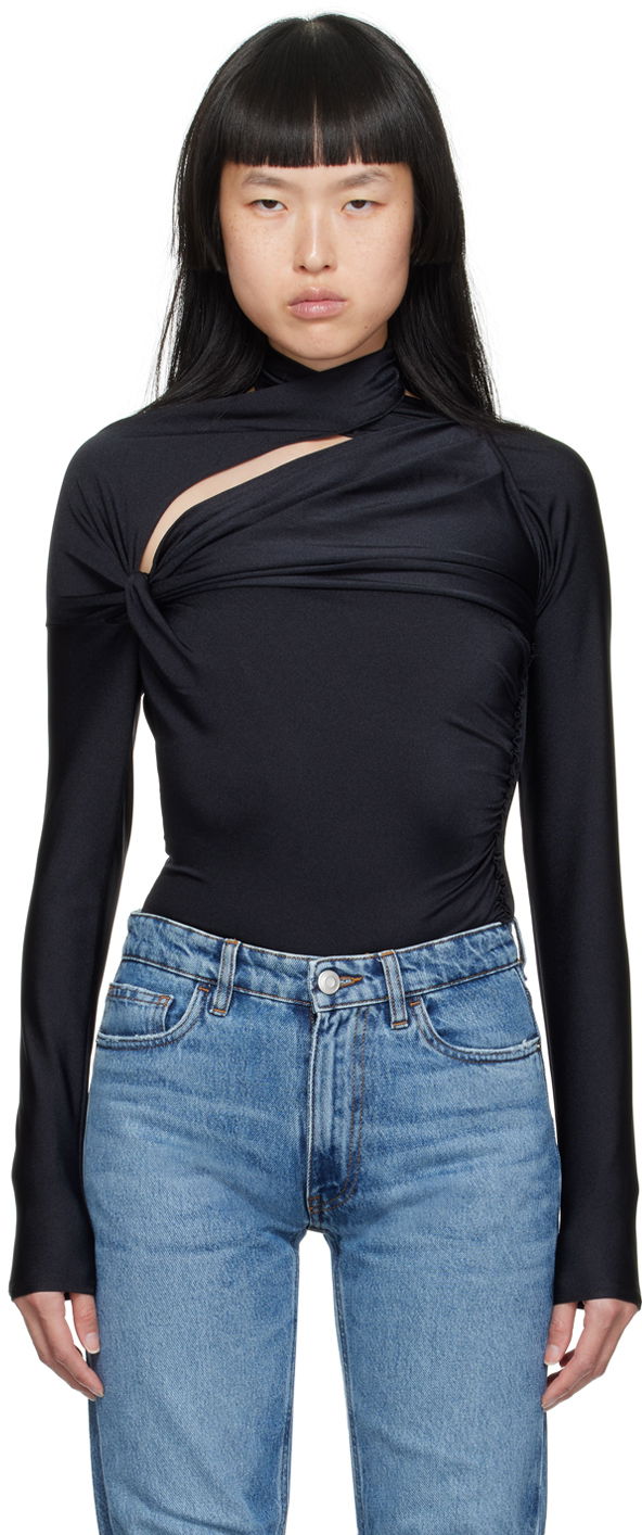T-paita Coperni Coperni Asymmetric T-Shirt Musta | COPJS66545