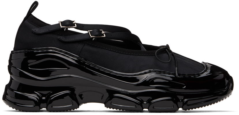 Vaatteet Simone Rocha Simone Rocha Classic Buckle Tracker Ballerinas Musta | HT19-M 0755