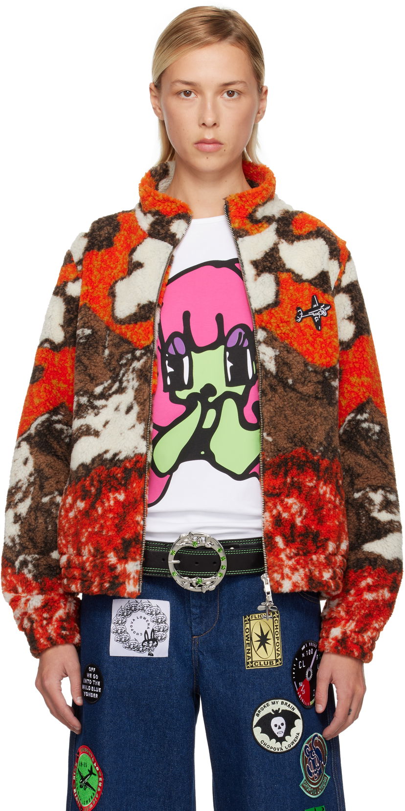 Takki Chopova Lowena Chopova Lowena CL Airlines Fleece Jacket Monivärinen | 5315