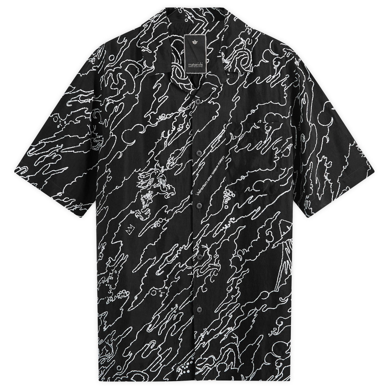 Paita Maharishi Maha Basquiat Musta | 1312-BLK, 0