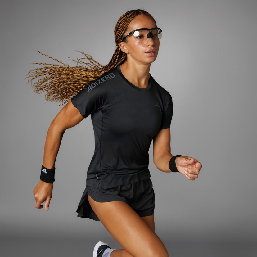 T-paita adidas Performance Adizero Running Tee Musta | IK9710