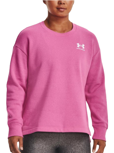 Huppari Under Armour Rival Fleece Sweatshirt Vaaleanpunainen | 1369423-659