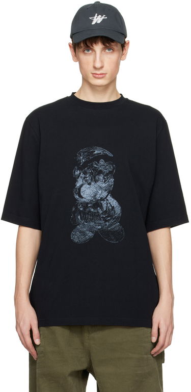 T-paita We11done We11done Overdyed Graphic T-Shirt Musta | WD-TT0-24-725-U-BK, 0