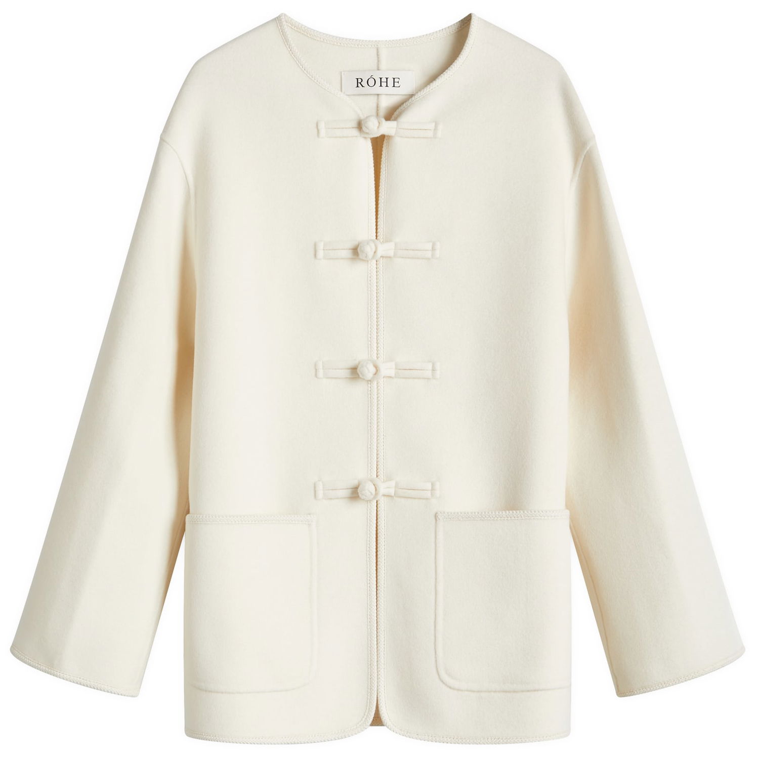 Takki Róhe Rohe Traditional Double-Faced Jacket Valkoinen | 414-11-083, 0
