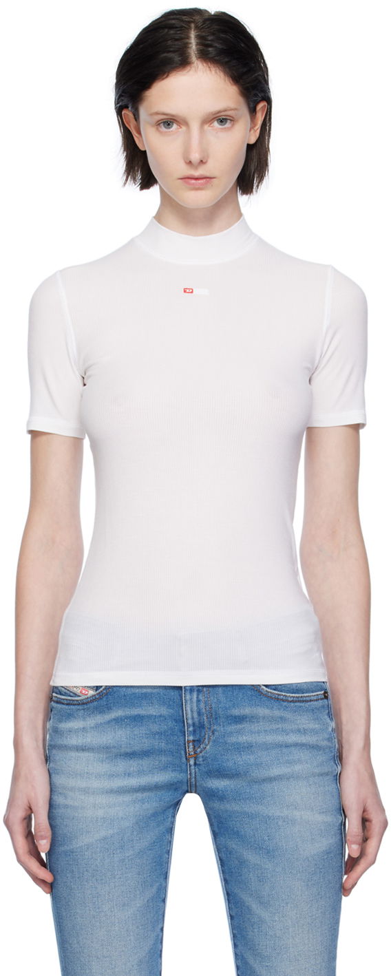 T-paita Diesel T-Mokky-Microdiv T-Shirt Valkoinen | A10398 0BLAN, 0