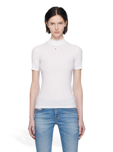 T-paita Diesel T-Mokky-Microdiv T-Shirt Valkoinen | A10398 0BLAN