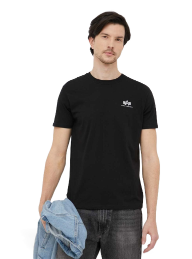 T-paita Alpha Industries Logo Tee Musta | 188505.03