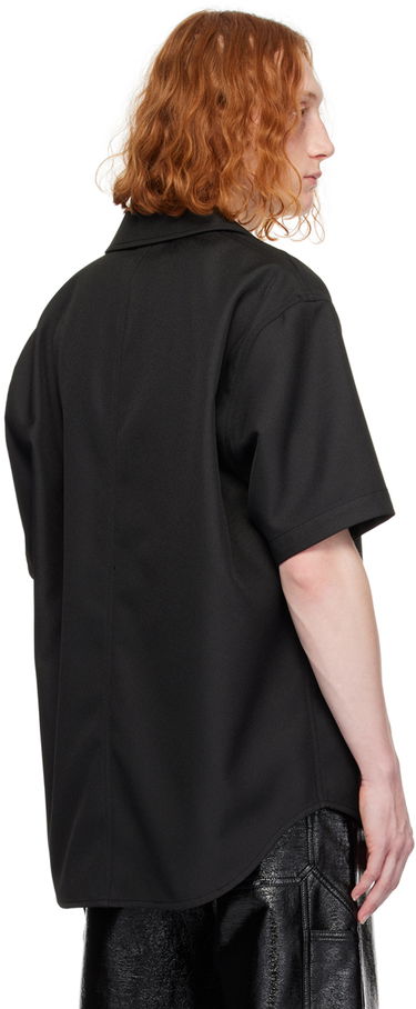 Paita Courrèges Short Sleeve Button-Up Shirt Musta | 124CCH023PL0056, 2