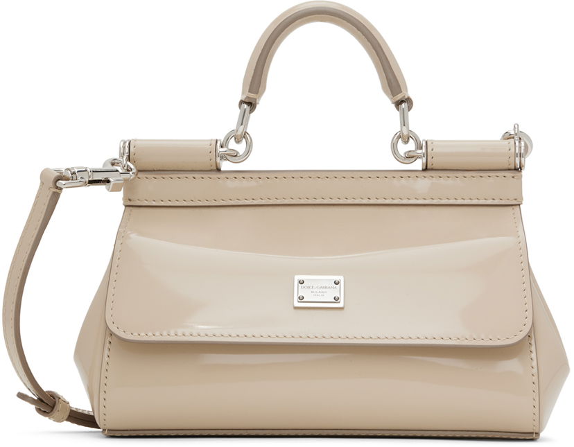Käsilaukku Dolce & Gabbana Beige Kim Kardashian Edition Small Sicily Bag Beige | BB7116 AI413