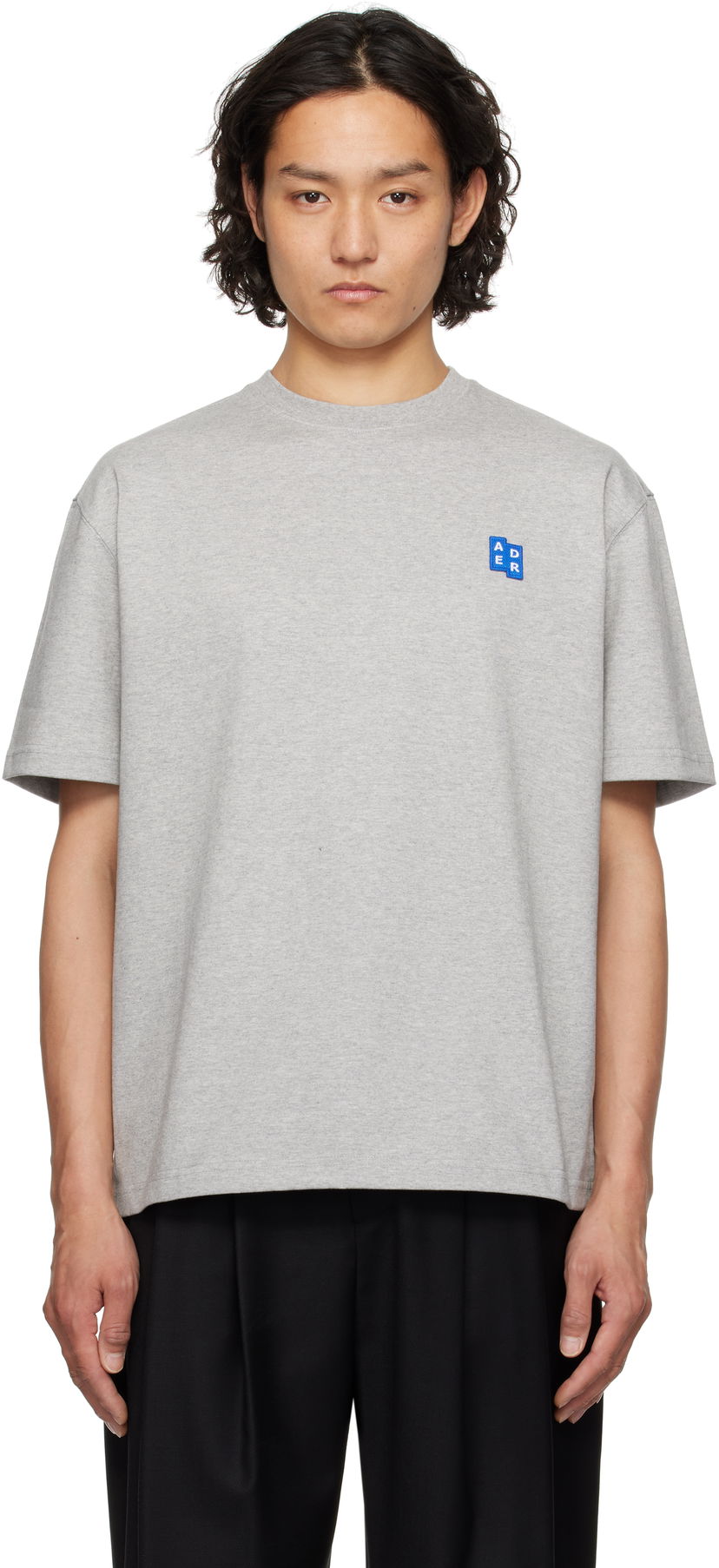 T-paita ADER ERROR ADER error Sig TRS Tag 01 T-Shirt Harmaa | BO42FYTS0101GR
