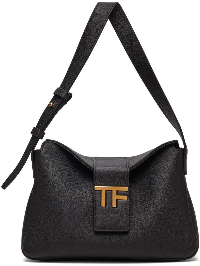 Olkalaukku Tom Ford TOM FORD Mini Calfskin Shoulder Bag Musta | L1581T-LCL297