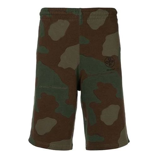 Shortsit Off-White Camouflage Logo Track Shorts Vihreä | OMCI006R190030169910