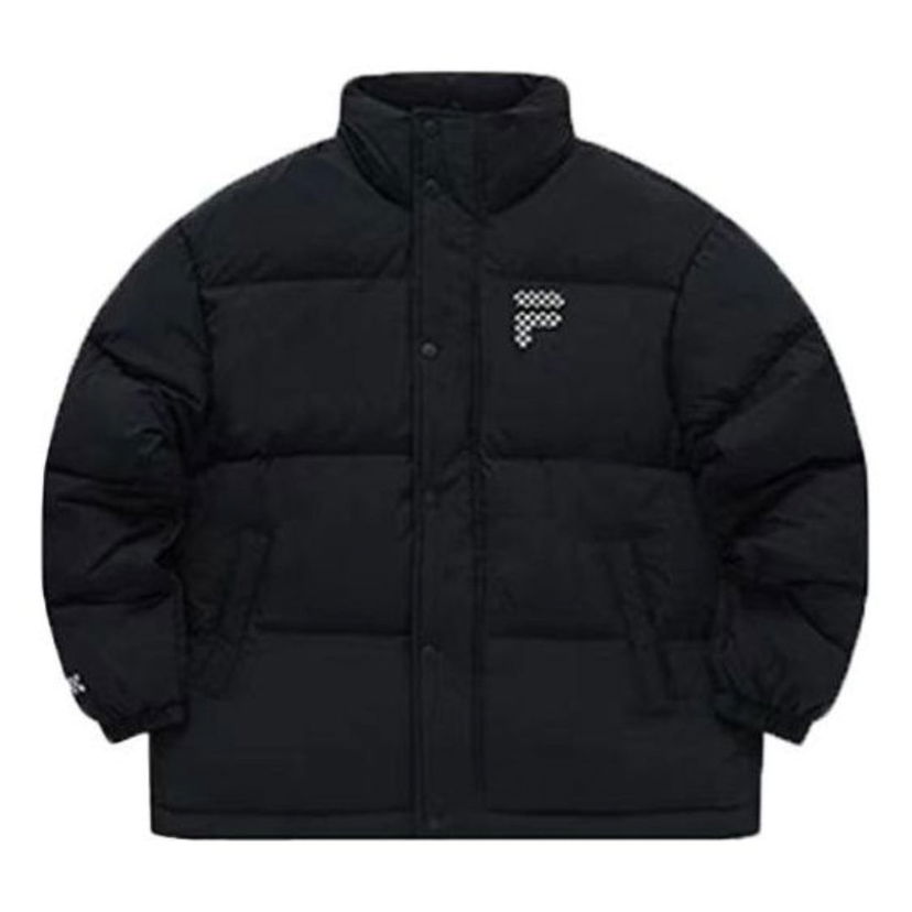 Puffer takki FILA Fusion Logo Printed Down Jacket Musta | T11U343904F-BK