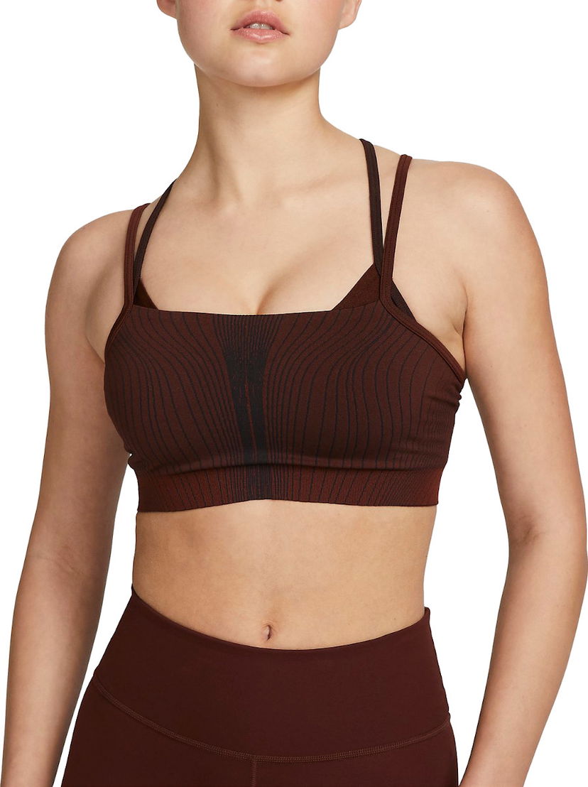 Rintaliivit Nike Yoga Dri-FIT ADV Indy Sports Bra Ruskea | dm0549-217