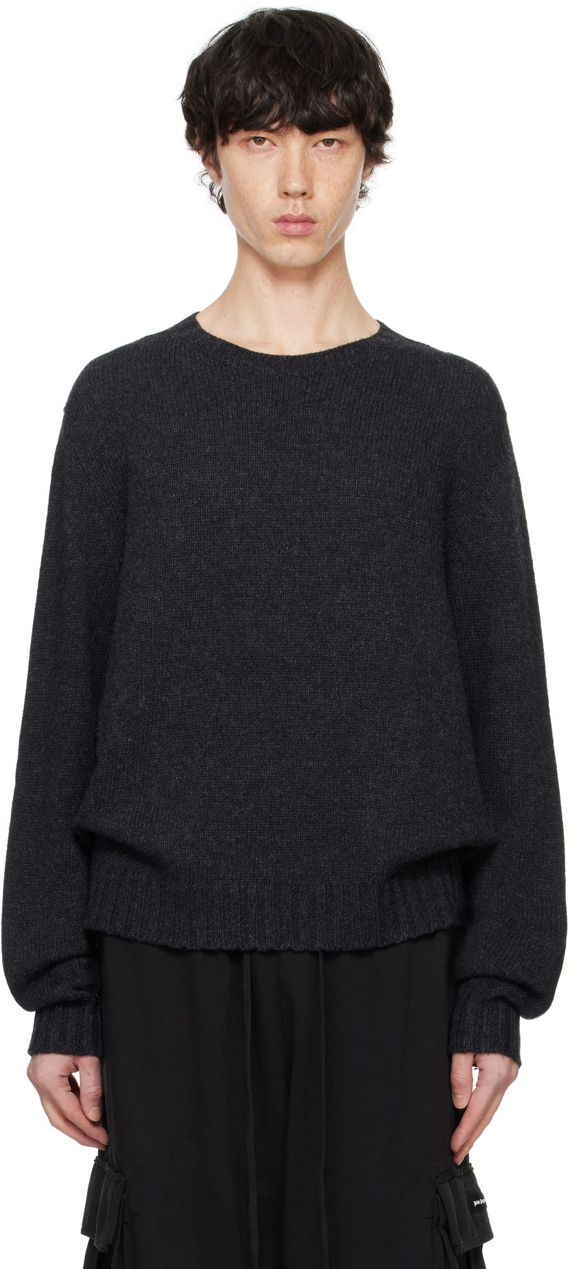 Villapaita Palm Angels Sweater Harmaa | PMHE027F24KNI0010703