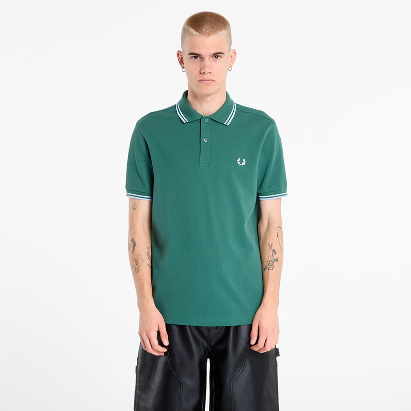 Poolopaita Fred Perry Fred Perry Twin Tipped Shirt Vihreä | M3600 Z59