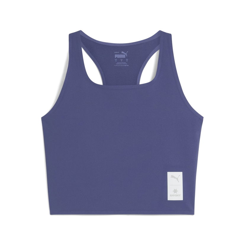 Tankkitoppi Puma PUMA x SAYSKY Women's Running Crop Top Violetti | 526839_46