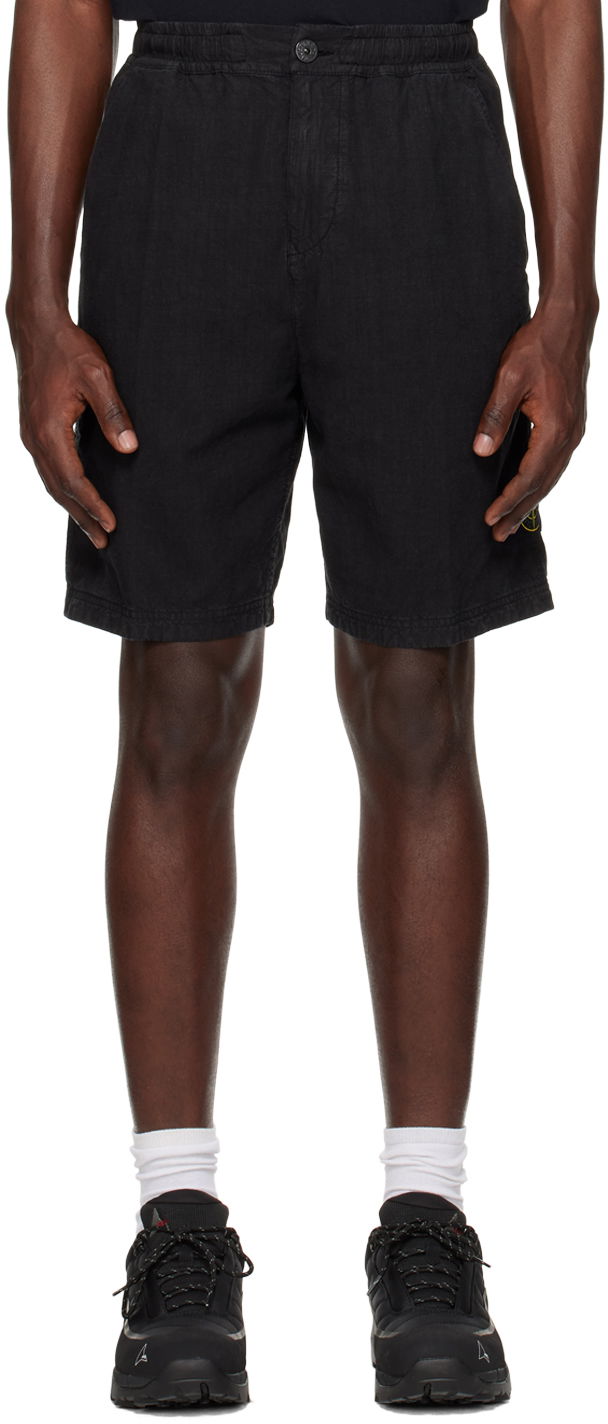 Shortsit Stone Island Comfort Shorts Musta | 8015L0530