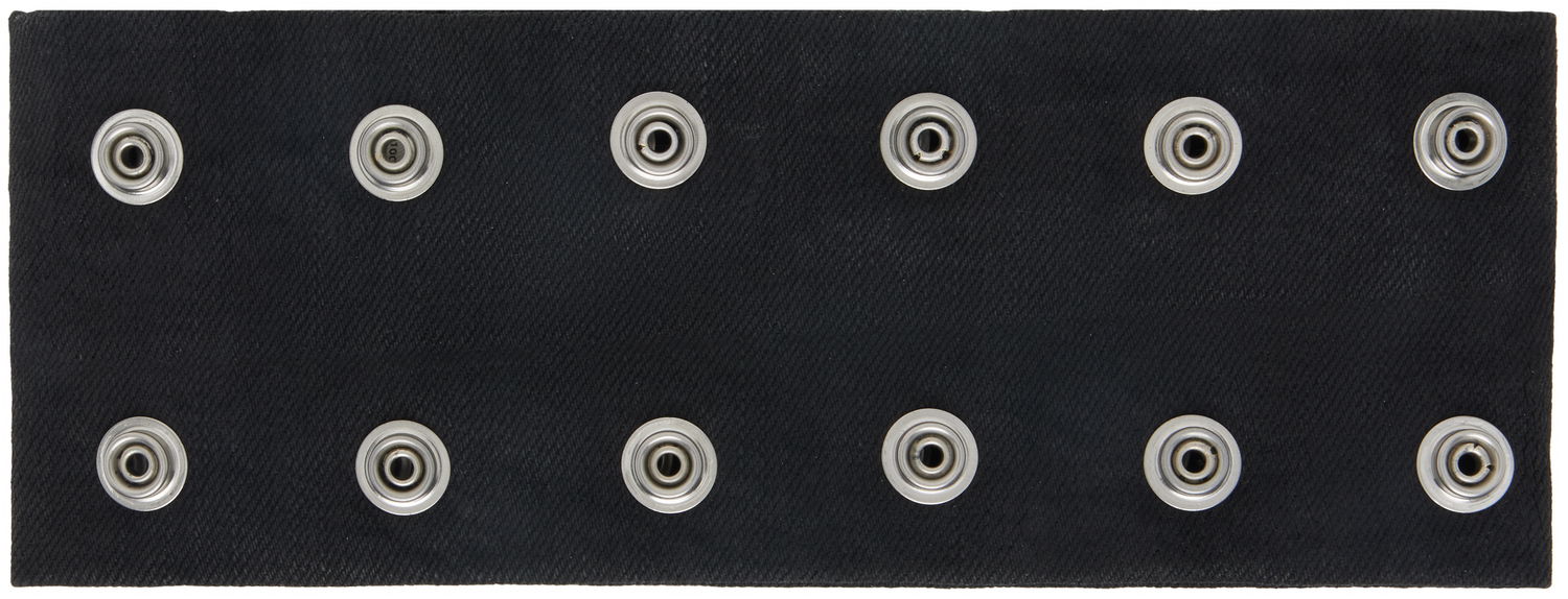 Kaulakoru Rick Owens DRKSHDW Concordians Strobe Snap-Button Neck Band Choker Metallinen | DA02E7475 BW, 0