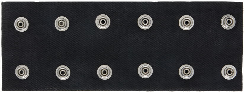 Kaulakoru Rick Owens DRKSHDW Concordians Strobe Snap-Button Neck Band Choker Musta | DA02E7475 BW