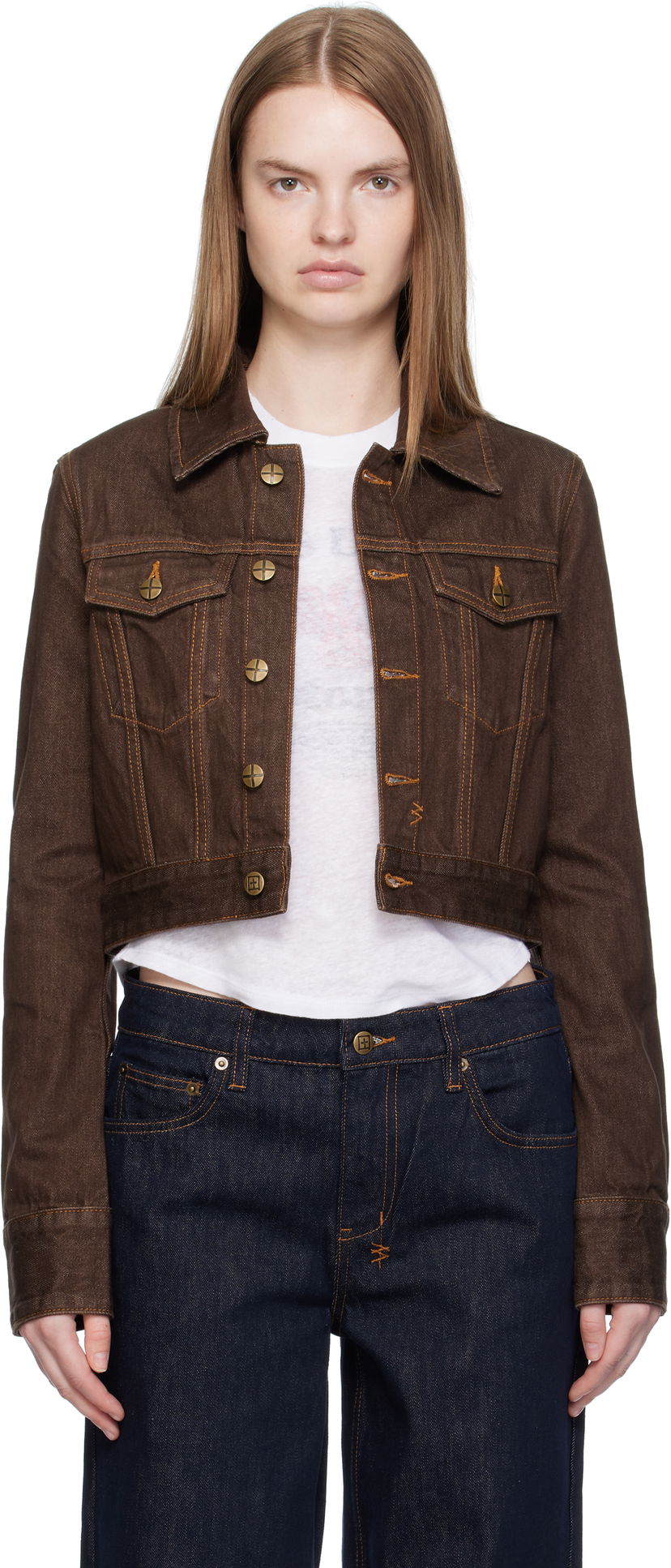 Takki Ksubi Ksubi Slim Denim Trucker Jacket Ruskea | WFA25JK012