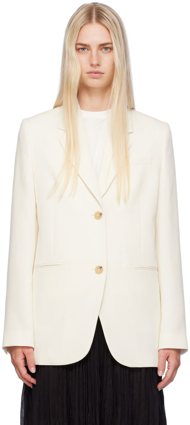 Takki TOTEME Tailored Blazer Valkoinen | 243-WRZ869-FB0065
