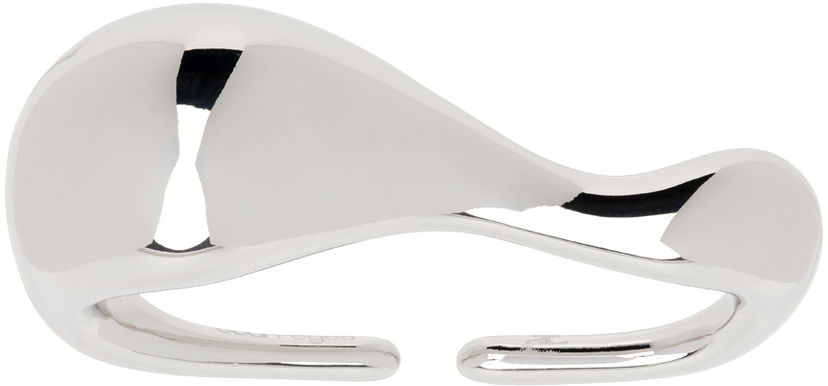 Sormus Courrèges Courrèges 3-Finger Drop Ring Metallinen | 224ABG021LA0001