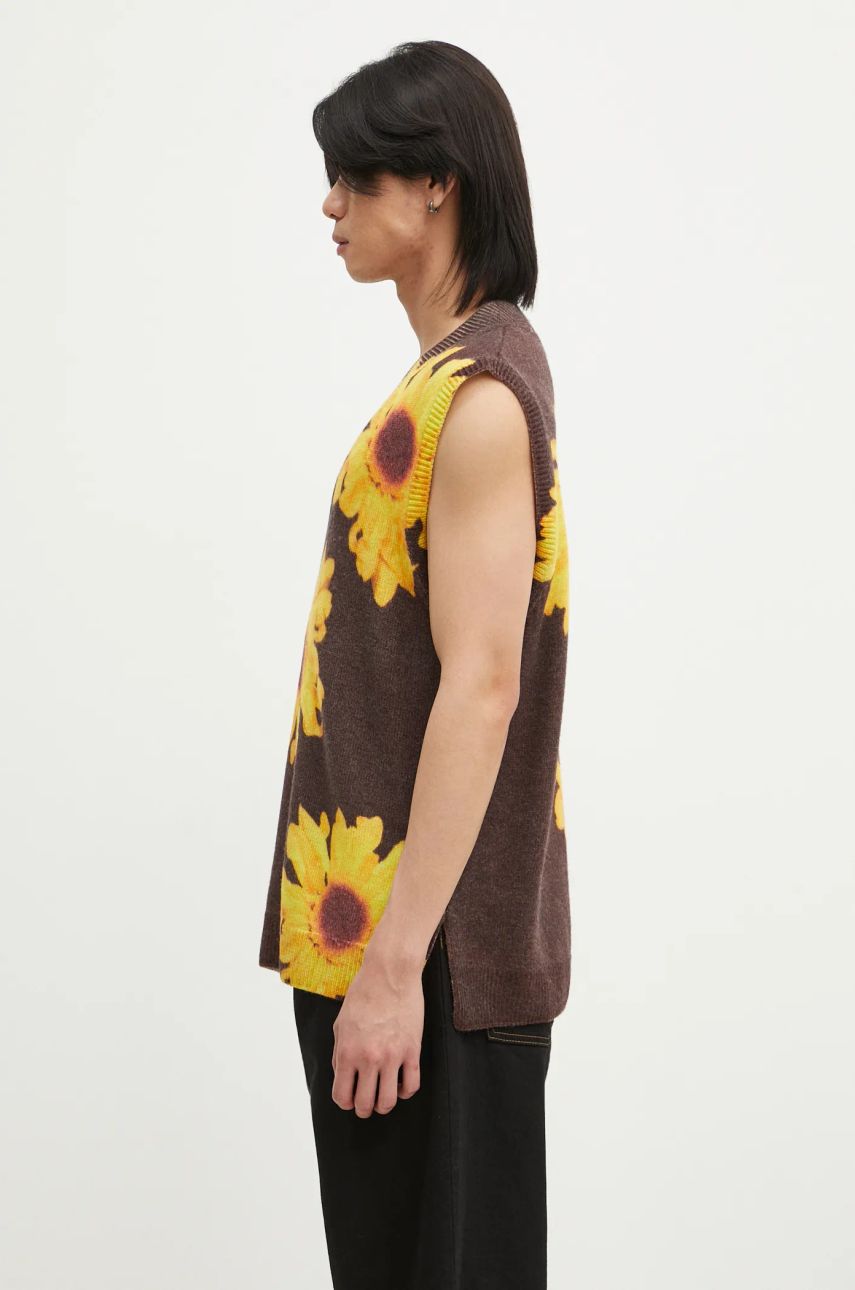 Villapaita JW Anderson Printed Vest Ruskea | KW1305-YN0008-685, 1