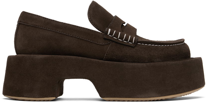 Tennarit ja kengät JW Anderson JW Anderson Suede Platform Loafers Ruskea | FW0169-LA0240