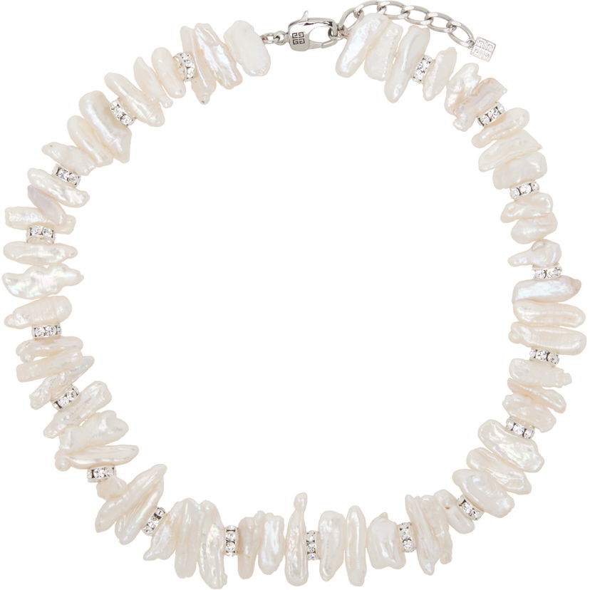 Kaulakoru Givenchy Faux-Pearl Necklace Valkoinen | BN00DPF00P132
