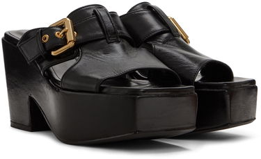 Vaatteet BY FAR BY FAR Lenka Platform Heeled Sandals Musta | 22SSLNKMBLGLS, 3